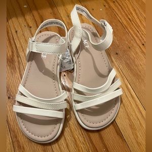 Children’s place girls white strap sandals size 11